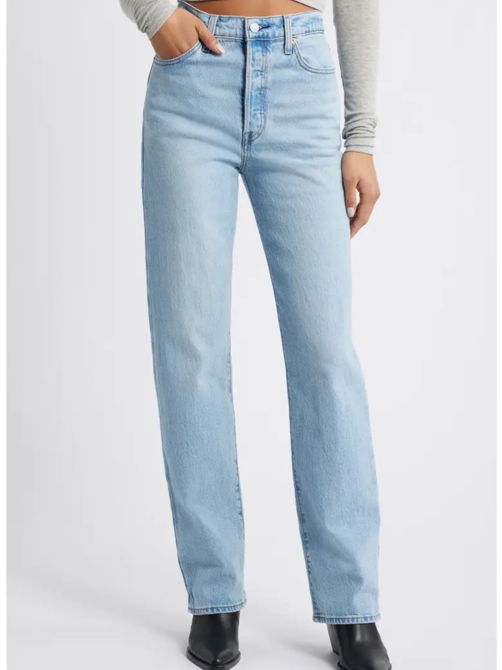 Levi's Light Blue Straight Leg Jeans